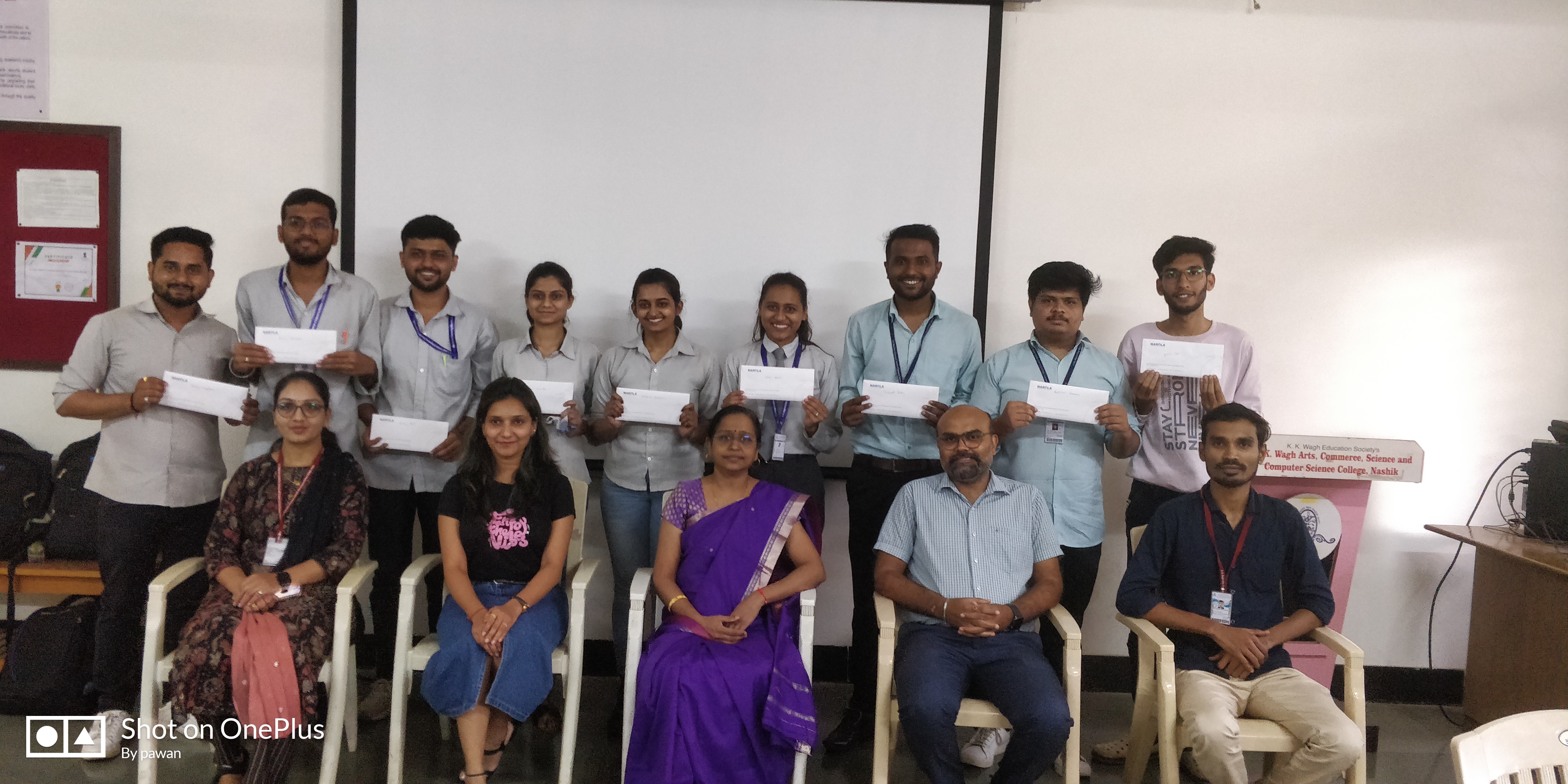 2 M.Sc(CS) Students got selected in Narola Infotech With Package 2.64 LPA